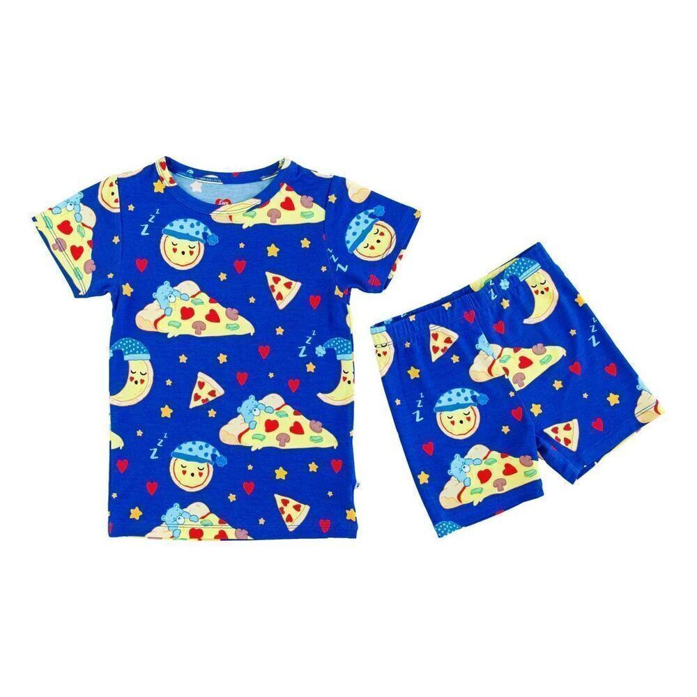 NWT Birdie Bean Bamboo Care Bears™ Bedtime Pizza 2-Piece PJ: SHORT 6T - Picture 2 of 9